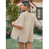 Famulily Open Front Half Sleeve Side Split Cardigans for Women,