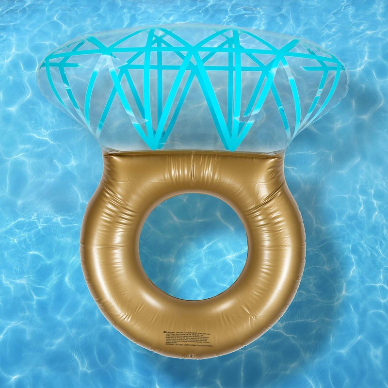 Inflatable Diamond Ring Swimming Ring – Swimming Ring as Romantic