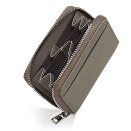 Coin Purse, Coin Case, Genuine Leather, Mini Wallet, Men's, Ladies, Card Case, Compact, gray