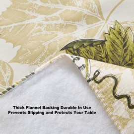 Newbridge 60 x 84 Inch Rectangle Vinyl Tablecloth with Flannel Backing, Grapevine Print, Grape Theme Indoor Outdoor Waterproof Table Cover, Picnic, Barbeque, Patio and Kitchen Dining