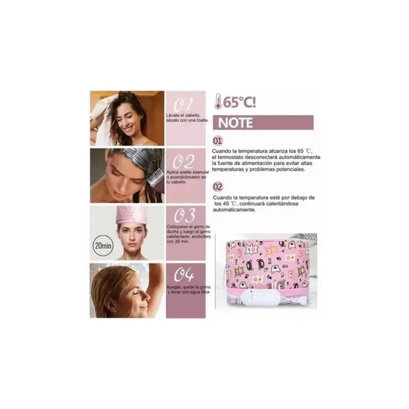 Gorro Termico Secador Pelo Cabello Calor Estilismo Y Cuidado