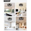 Conciseer 16 Inch Caged Ceiling Fans with Lights and Remote,