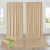 20ft x 12ft Beige Backdrop Curtain for Parties, Wrinkle Free