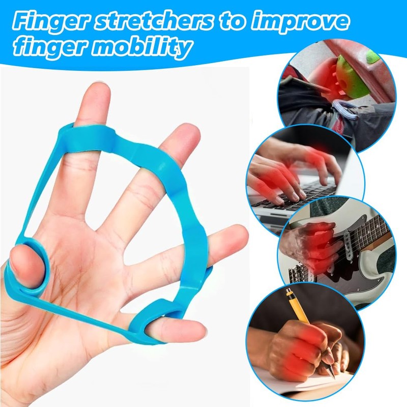 Abiemuce Finger Trainer Hand Trainer, 4 Pieces Finger Trainer Ball