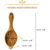 Traditionelle Maamoul Mamul Keksform - Backform aus Holz, runder Stil