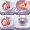 Purple 3 in 1 Makeup Brush Cleaning