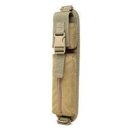 TRIWONDER Molle Glasses Bag, Tactical Glasses Case, Military Shoulder Attachment for Accessories (Khaki)