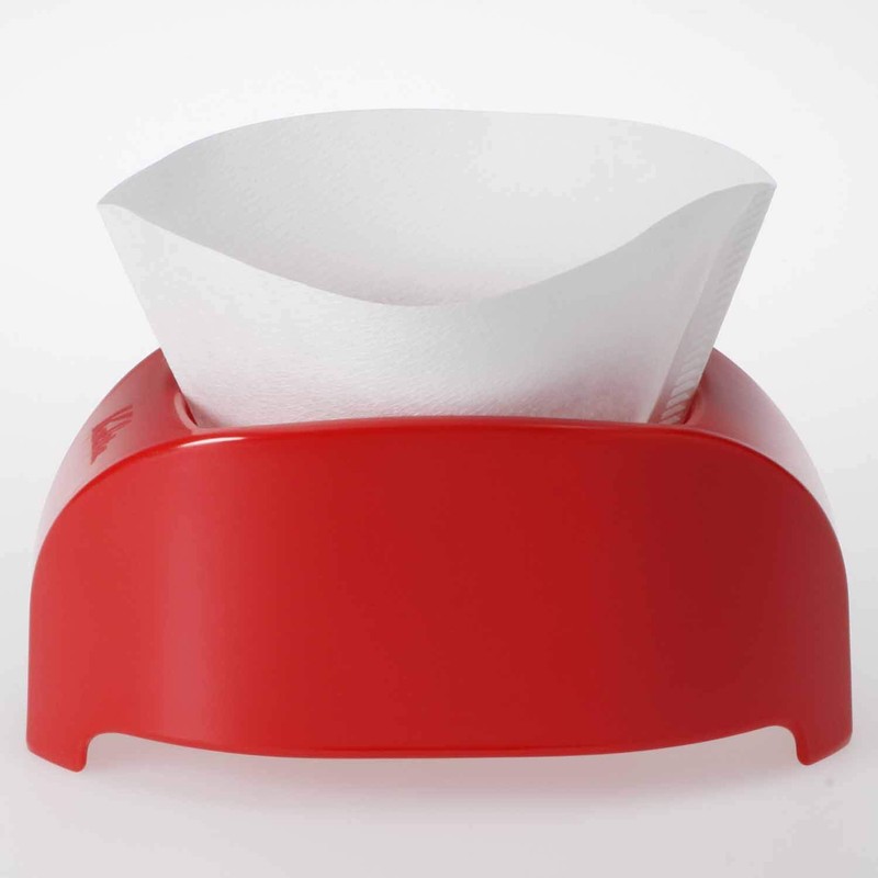 カリタ Kalita コーヒー ドリッパー 1杯専用 カフェ・トール レッド #04107