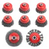Aigreat 8PCS Wire Wheel Brush for Angle Grinder, Wire Wheels
