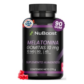 Melatonina Nuboost Descanso & Relajación 90 Gomitas 10mg