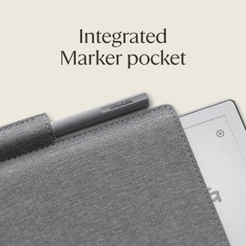 reMarkable Folio The Original Sleeve for reMarkable 2 with Pen Holder | Minimalist Gray Polymer Weave