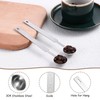 2 Pcs Stainless Steel Measuring Spoons, Teaspoon Measuring Spoons, 1