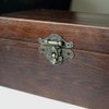 Antique Embossing Latch Haspe Verschluss Lock Holz Case Hasp Latch