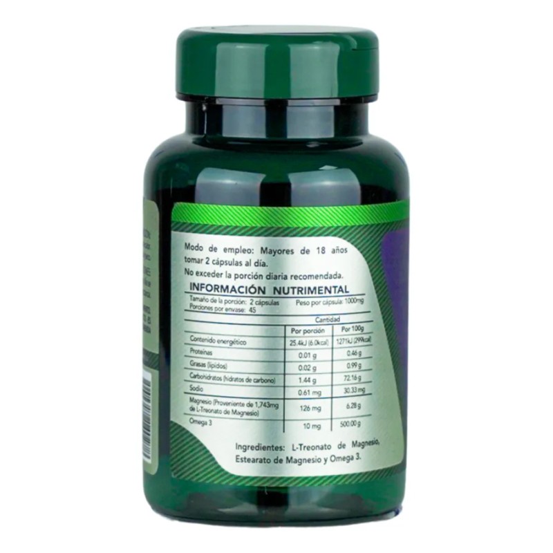 Herbalia Lab Treonato Omega Suplemento Alimenticio Caps