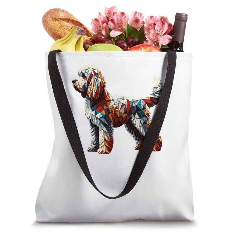 Geometric Art Cockapoo Cockerpoo Tote Bag