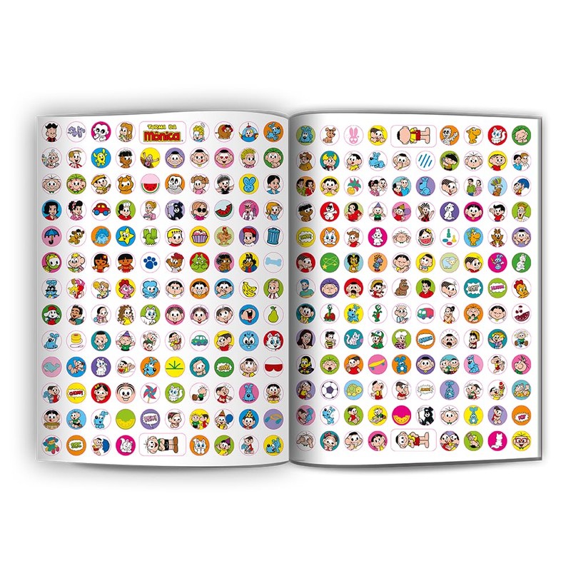 500 stickers Turma da Mônica