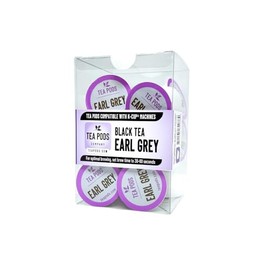 Earl Grey tea pods, single-serving tea capsules compatible with K-Cup brewing machines