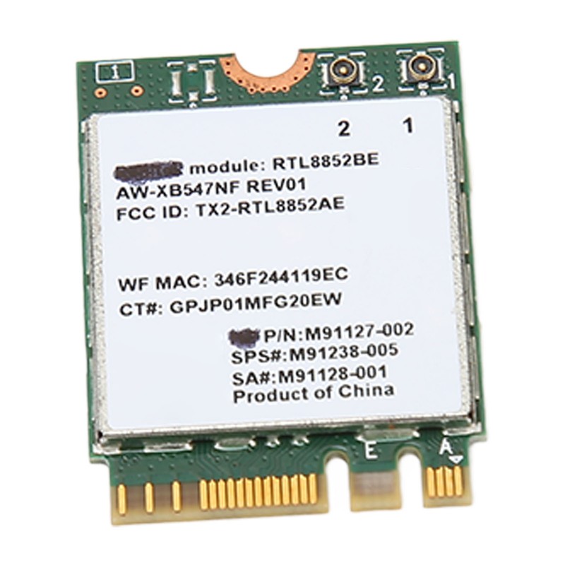 RTL8852BE Network Card 2.4G 5G Dual Band 1800Mbps Bluetooth 5.2