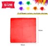FUKPO Set of 6 Chiffon Scarves, Square Juggling Cloths, Performance