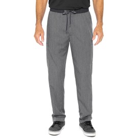 Med Couture Men's Straight Leg Scrub Pant with Zip Fly Front, 6 Pockets, and Elastic Waistband - MC7779, XL, Slate