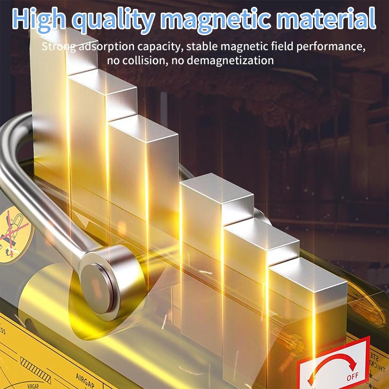 Permanent Magnetic Lifter, 440 lb/200kg Pulling Capacity, Strong Neodymium Magnets