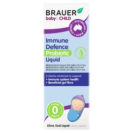 Brauer Baby & Child Immune Defence Probiotic Liquid (From Birth) 45ml