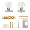 HIEMEY Passage Hall Closet Door Knobs Interior, Round Clear Bubble