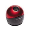 Panasonic Pinpoint Desktop Battery-Operated Pencil Sharpener, Black/Red (KP-006AB)