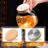 PARACITY Glass Teapot Stovetop 20 OZ/600ml, Borosilicate Clear Tea Kettle