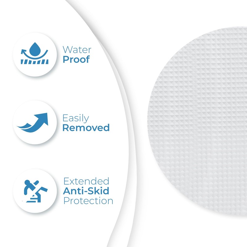 Anti Slip Shower Stickers 24 PCS, Invisible Non-Slip Shower Strips