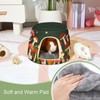 Glittme Guinea Pig Hideout, 2 in 1 Guinea Pig Bed