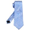 Elfeves - Corbata de boda con diseño floral pequeño para