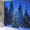 Christmas Tapestry Exquisite Christmas Tree Pattern Wall Hanging Blanket for