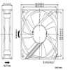 PENGLIN 9025 Silent Brushless Cooling Fan 2 Pin Brushless 9CM