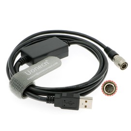 Uonecn USB Data Plug to 6 Pin Hirose Male Connector for Sokkia for Topcon Total