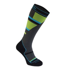 Bridgedale Unisex Kid's Junior Mountain-Merino Endurance Socks, Grey/Green, XL