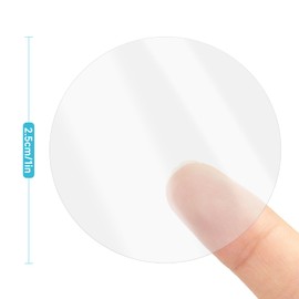 KINGLAKE Clear Circle Stickers Round Clear Seal Stickers 1000Pcs Round Circle Wafer Seal Labels Package Seal Stickers 1Inch Transparent Round Stickers for Envelopes,Boxes,Gift Packaging,Mailing