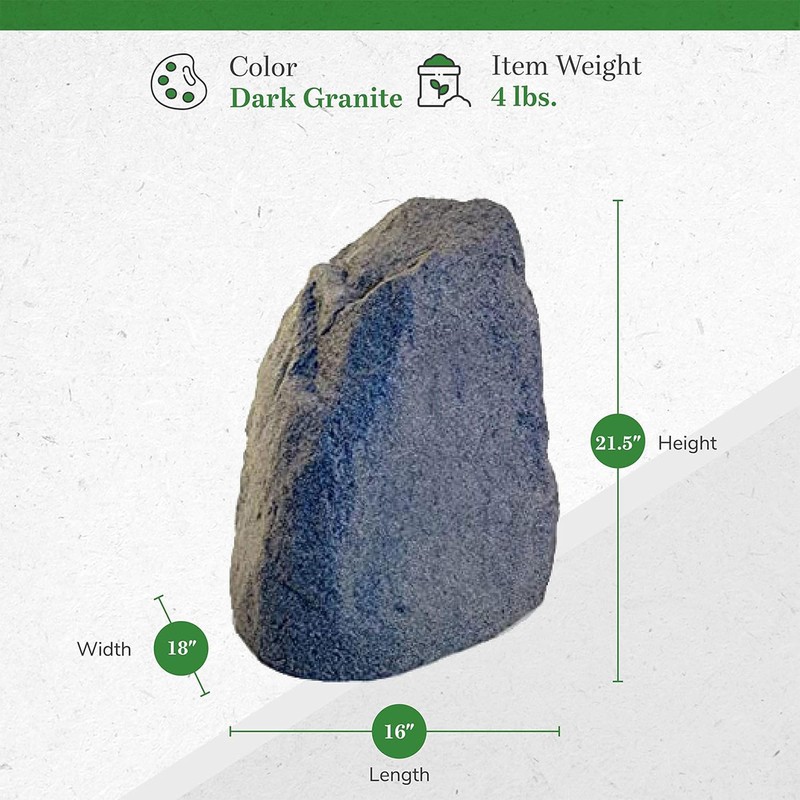 Algreen Faux Rock Cover, Decorative Accent for Garden & Landscaping,