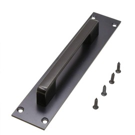 Sliding Door Handles, KAIISSA Surface Mounted Door Handle, Kitchen Sliding Plate and Handle Set, Door Knob, Cupboard Knobs, Door Handle, Cupboard, Metal Handles with Screws for Kitchen, Bedroom,