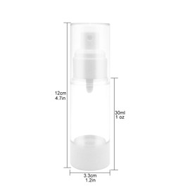 TrendBox 30ml / 1oz Airless Spray Bottle Refillable Travel Container for Cosmetic Makeup Water - 4 Pack