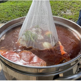 King Kooker 19" x 30" Reusable Mesh Boiling Bag with Drawstring