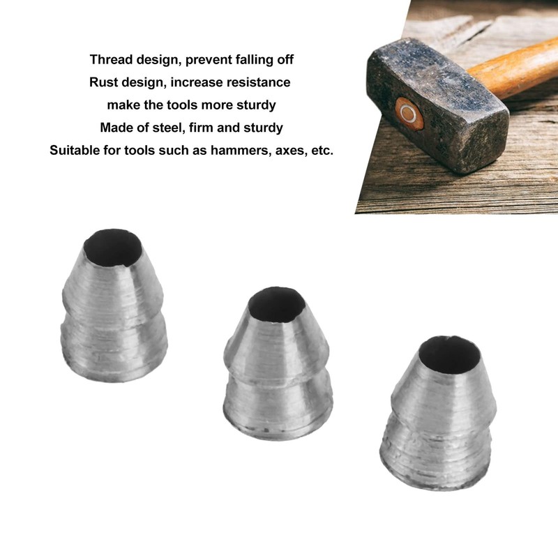 Round Handle Wedges, 20 Pieces, Safety Round Handle Wedges, Steel