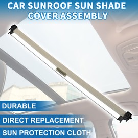 A ABSOPRO Car Sunroof Sun Shade Cover Assembly No.3C8877307D for VW Passat CC 2009-2012 Plastic Beige