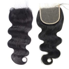 Beata Hair 5x5 Closure HD Lace Body Wave Human Hair, Invisible Transparent Lace Closure Pre Plucked with Baby Hair 22 Inch