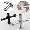 RSYHVG Electrical Cabinet Key, Surface Polished Antirust 4 Way Utilities