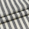 TOPICK Striped Panel Curtains, Linen Curtains with Stripes, Kitchen Curtain,