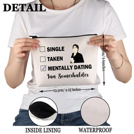 PYOUL Ian S Inspired Gift Mentally Dating Ian S Makeup Bag Ian S Fan Cosmetic Bag (Dating Ian S B)