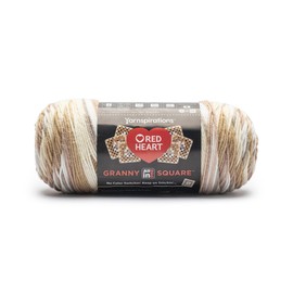 Red Heart All in One Granny Square-Aran - Cream