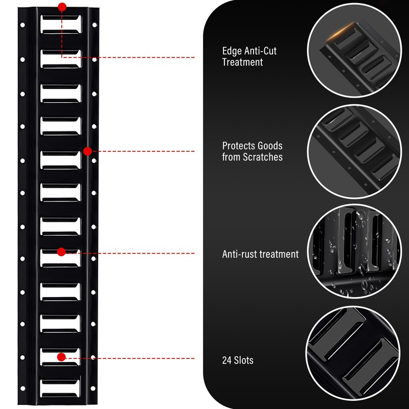 ARMORLOGISTICS E-Track Tie-Down Rail Kit, 4' E Track Rail 4