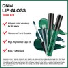 evpct 3Pcs Dark Deep Forest Green Shimmer Matte Liquid Lipstick